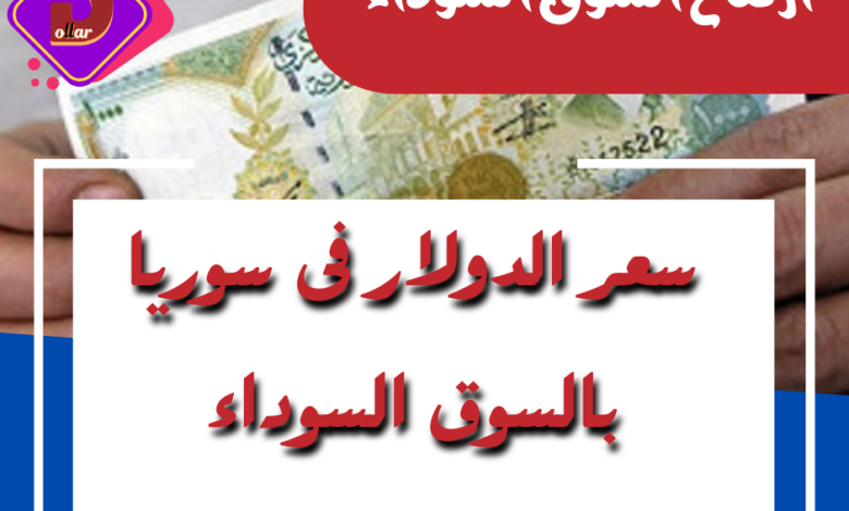 استقر سعر الدولار فى سوريا اليوم السبت 31 أغسطس 2024 فى السوق السوداء الدولار مقابل الليرة